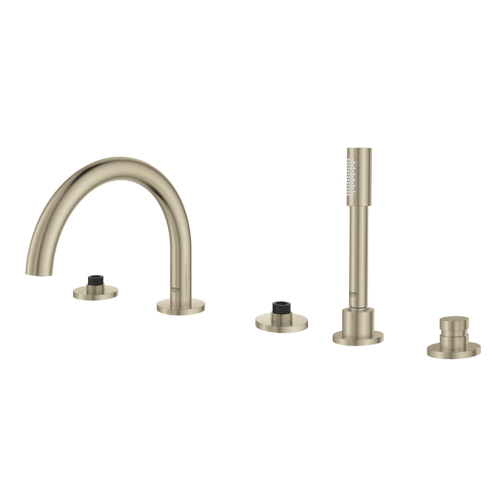 5-Hole 2-Handle Deck Mount Roman Tub Faucet with 6.6 L/min (1.75 gpm) Hand Shower